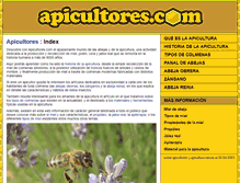 Tablet Screenshot of apicultores.com